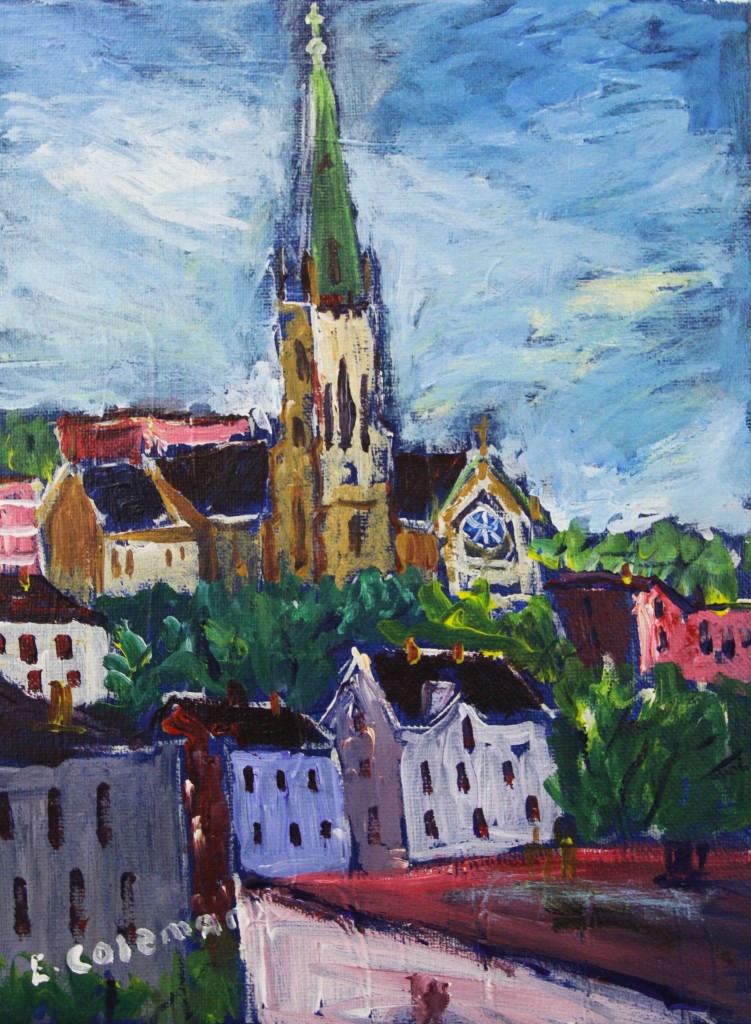 Ed Coleman, Cathedral, 9x12, $280